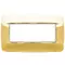 Vimar - 20679.G24 - Round plate 5MBS Galvan.polished gold