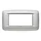 Vimar - 20684.N13 - Placa Round 4M Bright plata mate