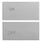 Vimar - 20752.1.N - 2 half buttons 2M ON/OFF symbol Next