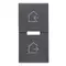 Vimar - 20755.6 - 2 half buttons 1M scenario symbol grey