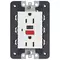 Vimar - 21296.B - Two 2P+E 15A USA outlet with GFCI white