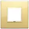 Vimar - 21642.G09 - Plate 2M aluminium polished gold
