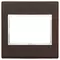 Vimar - 21648.22 - Plate 3M BS leather tobacco