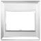 Vimar - 21648.72 - Plaque 3M BS cristal argent ice