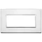 Vimar - 21649.01 - Plaque 5M BS aluminium brillant