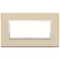 Vimar - 21649.21 - Placa 5M BS piel natural crema