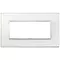 Vimar - 21649.70 - Plate 5M BS crystal white diamond