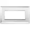 Vimar - 21649.72 - Plaque 5M BS cristal argent ice