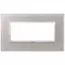 Vimar - 21649.73 - Placa 5M BS cristal gris perla