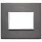 Vimar - 21653.03 - Plate 3M aluminium lava grey