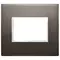 Vimar - 21653.06 - Placa 3M aluminio negro zafiro