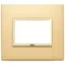 Vimar - 21653.G10 - Placa 3M aluminio oro satinado