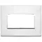 Vimar - 21654.01 - Plaque 4M aluminium brillant