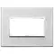 Vimar - 21654.02 - Plaque 4M aluminium gris Next