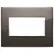 Vimar - 21654.06 - Plaque 4M aluminium noir saphir