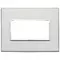 Vimar - 21654.07.01 - Plaque 4M aluminium argent