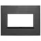 Vimar - 21654.18 - Plaque 4M aluminium noir total