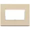 Vimar - 21654.21 - Abdeckrahmen 4M Leder creme