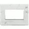 Vimar - 21654.51 - Plaque 4M pierre blanc Carrara