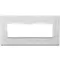 Vimar - 21657.02 - Plaque 7M aluminium gris Next