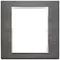 Vimar - 21668.03 - Placa 8(4+4)M aluminio gris lava