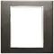 Vimar - 21668.06 - Placa 8(4+4)M aluminio negro zafiro