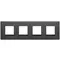 Vimar - 21669.18 - Plate 8M (2+2+2+2) 71mm total black