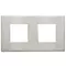 Vimar - 22643.11 - Plate 4M (2+2)x71mm metal brushed nickel