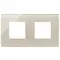 Vimar - 22643.72 - Plaque 4M (2+2) entraxe71 crist.blanc Ca