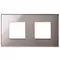 Vimar - 22643.76 - Plate 4M (2+2) 71mm glass shiny bronze