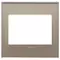 Vimar - 22648.77 - Plate 3M BS mirror glass opal brown