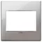 Vimar - 22648.83 - Plaque 3M BS métal chrome noir