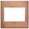 Vimar - 22648.86 - Plate 3M BS metal brushed copper