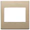 Vimar - 22648.88 - Plate 3M BS metal satin gold