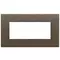 Vimar - 22649.12 - Plate 5M BS metal brushed dark bronze