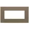 Vimar - 22649.52 - Placa 5M BS gres mármol Coffee brown