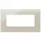 Vimar - 22649.72 - Plaque 5M BS verre blanc Canvas