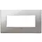 Vimar - 22649.83 - Plaque 5M BS métal chrome noir