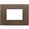 Vimar - 22653.12 - Plate 3M metal brushed dark bronze