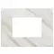 Vimar - 22653.51 - Plate 3M marbl.stoneware white Calacatta