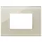 Vimar - 22653.72 - Plaque 3M verre blanc Canvas