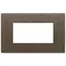 Vimar - 22654.12 - Plate 4M metal brushed dark bronze