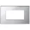 Vimar - 22654.75 - Plaque 4M glace argent glace