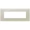 Vimar - 22657.72 - Plaque 7M verre blanc Canvas