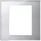 Vimar - 22668.75 - Plate 8M mirror glass ice silver