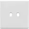 Vimar - 22672.2.01 - Plaque 2Mx2 Vintage blanc mat