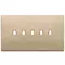 Vimar - 22679.5.88 - Plate 5Mx5 BS Vintage satin gold