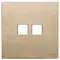 Vimar - 22682.2.88 - Plate 2Mx2 Flat satin gold