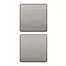 Vimar - 22751.0.11 - 2 boutons Flat sans symbole nickel