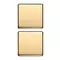Vimar - 22751.0.82 - 2 buttons Flat w/o symbol gold